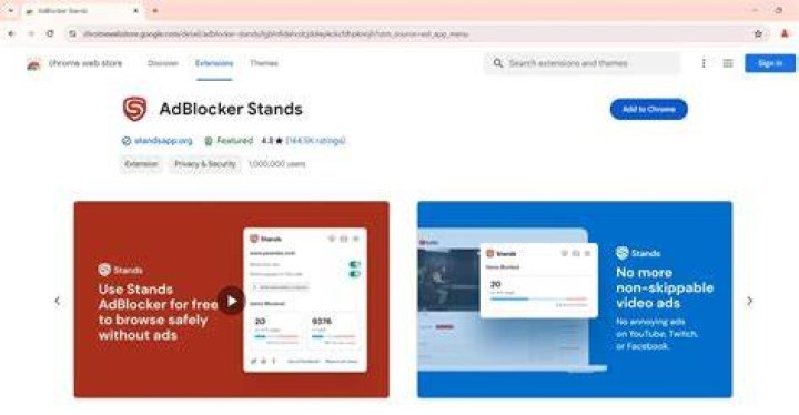 Ad blocker browser extension for security on adult sites
