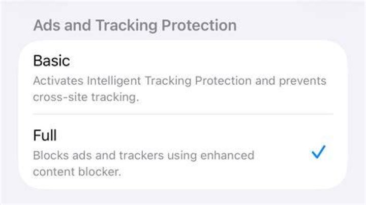 Ad blocker and tracker protection for mobile browsing