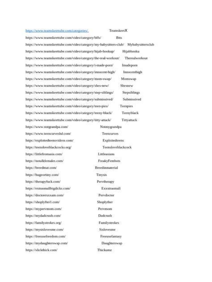 Overview adult content categories