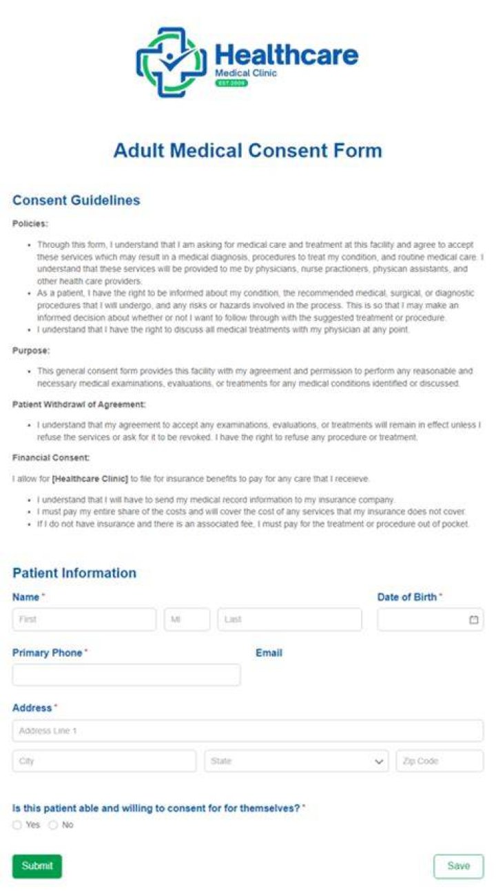 Adult content consent documentation for performers