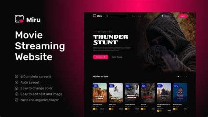 Generic adult streaming website interface on a laptop