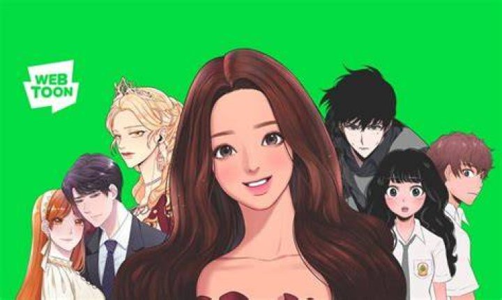 Adult webtoon platform website interface
