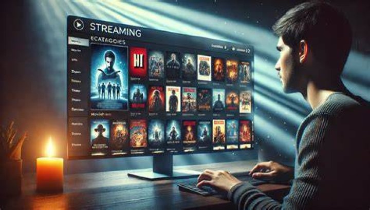 Interface of an anonymous streaming website