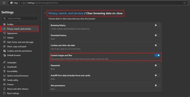 Browser settings and cache clearing for better streaming performance