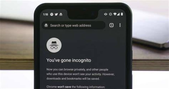 Incognito mode on mobile browser
