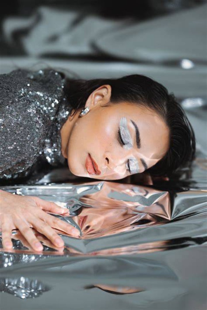 Latex photography as visual art with reflective material
