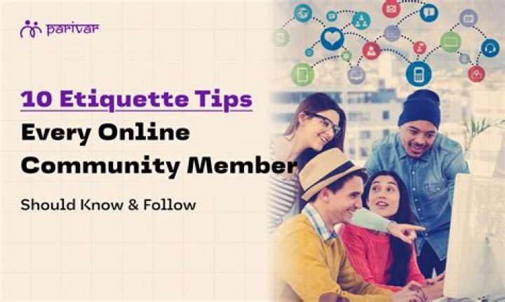 Online community etiquette and forum rules