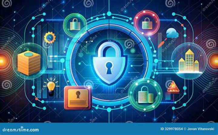 Online privacy and cybersecurity concept