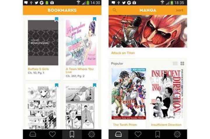 Reading manga on mobile phone browser responsive