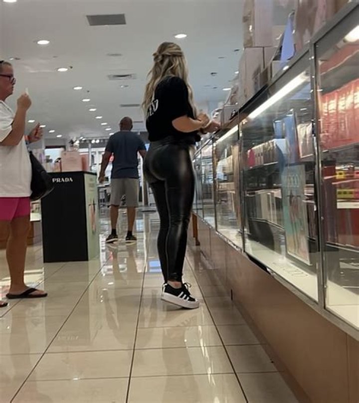 Shiny leggings candid photography fetish