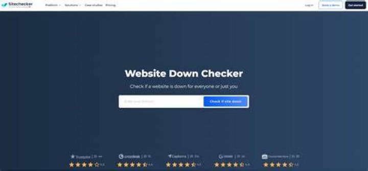 Website down status checker tool